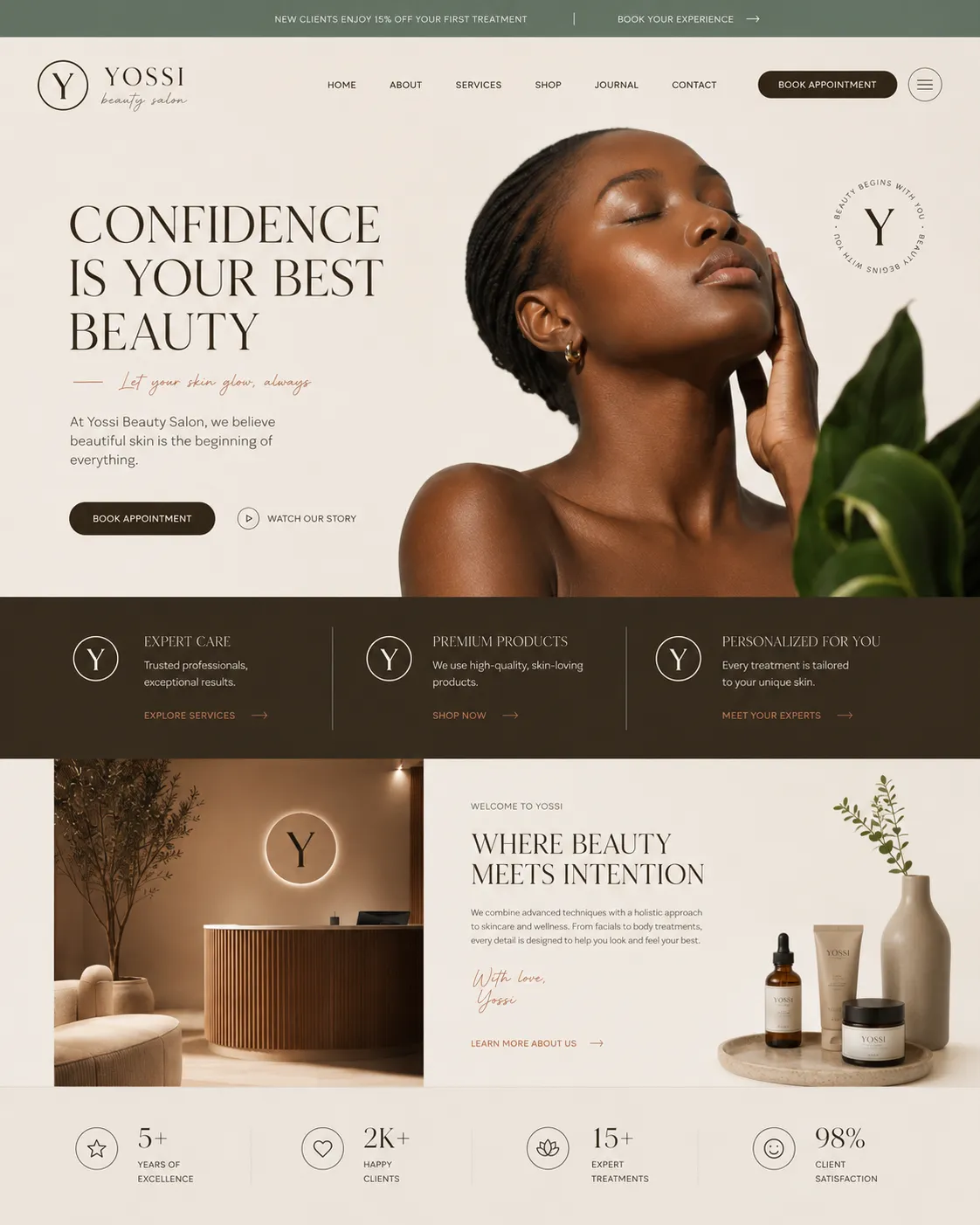 Yossi website design system