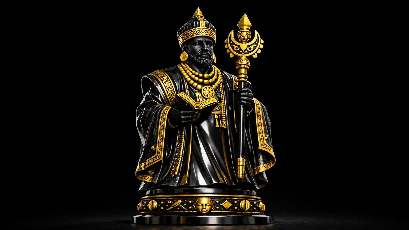 Afrochess king piece