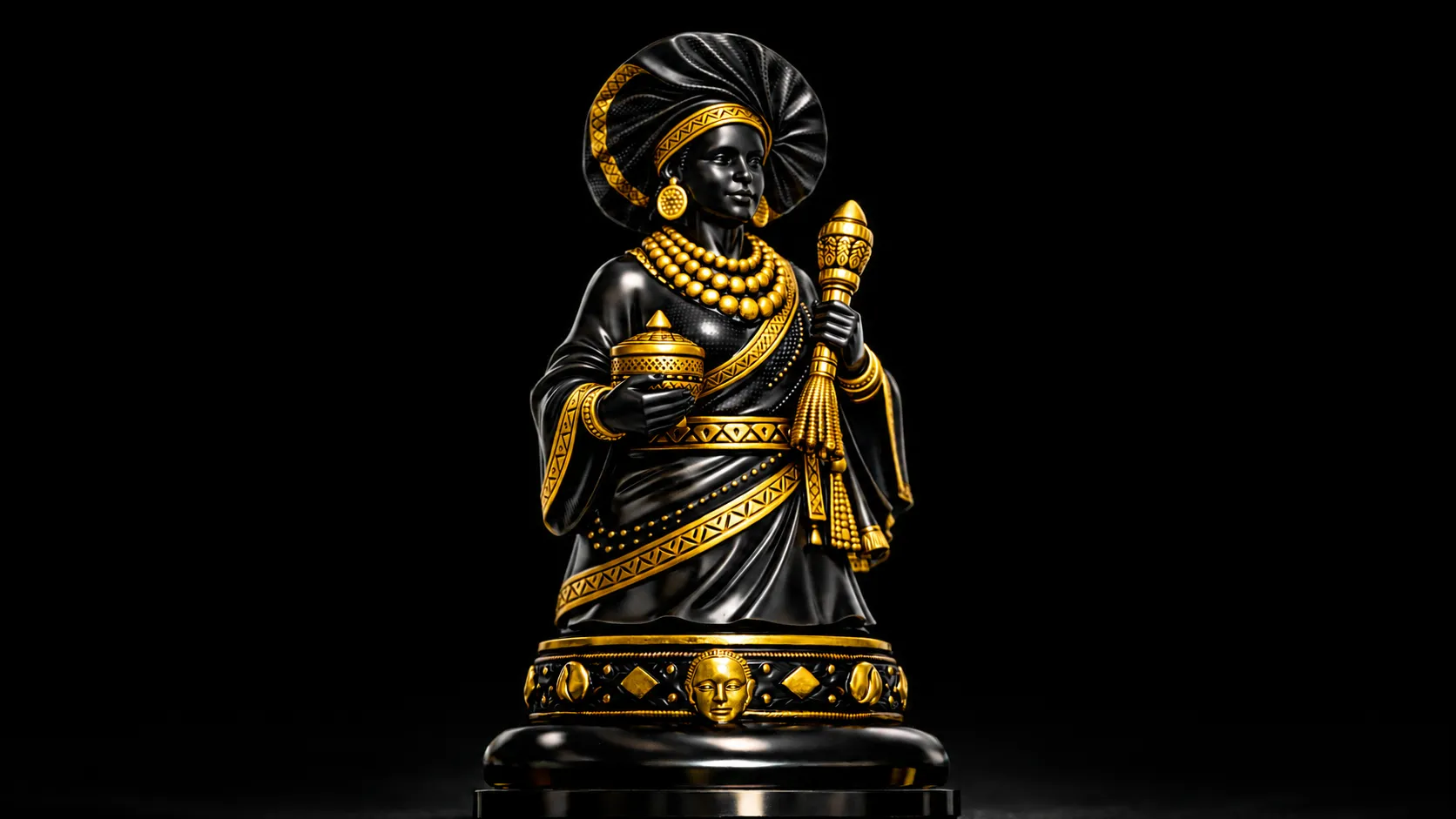 Afrochess queen piece