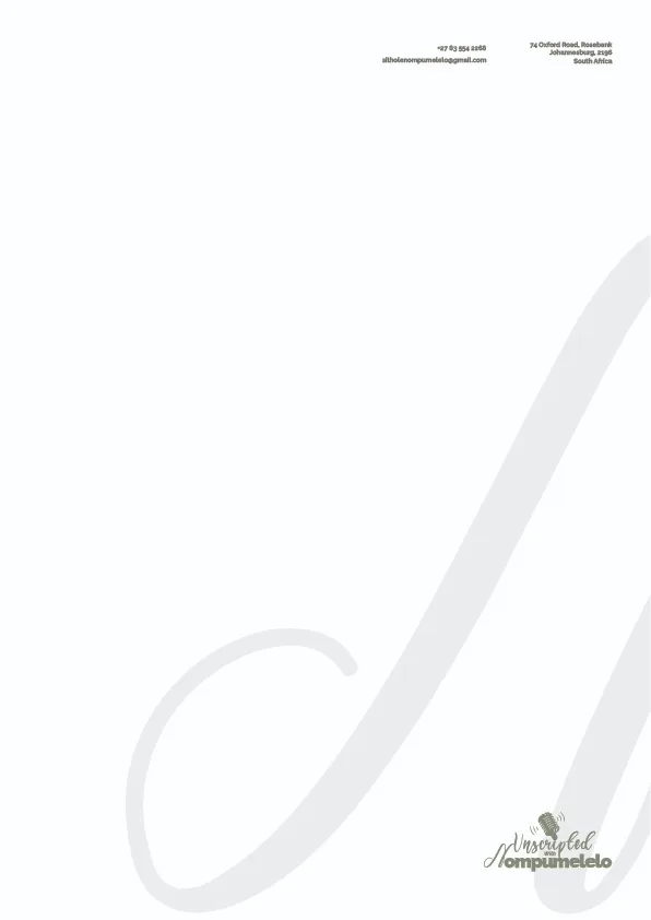 Unscripted with Nompumelelo letterhead